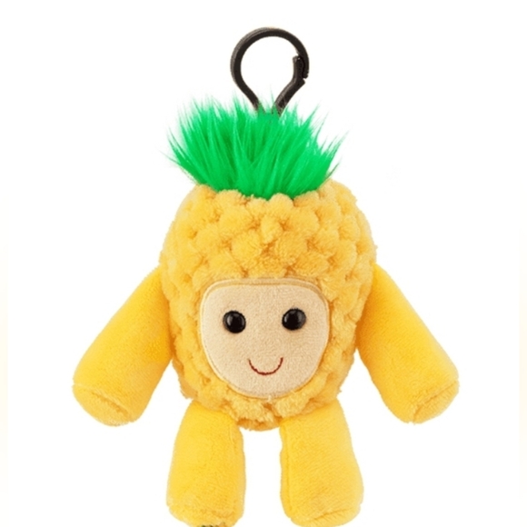 Scentsy Yellow Green Queen The Pineapple Plush Buddyclip Coconut Rum Vanilla - Picture 1 of 3